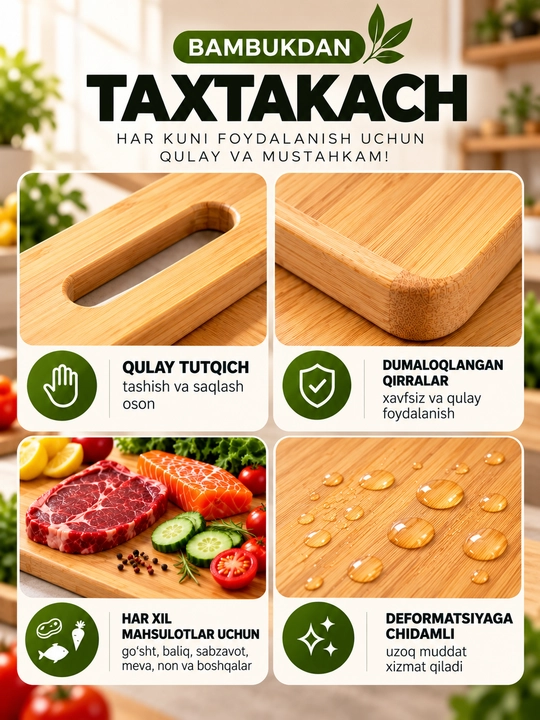 Разделочная доска, 3 разных размера, одинаковое качество