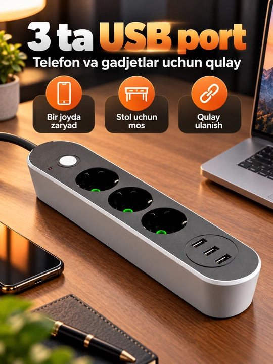 Пилот, 3 розетки и с USB, удлинитель 3 и 5 метров, пилот-удлинитель, удлинитель с защитой