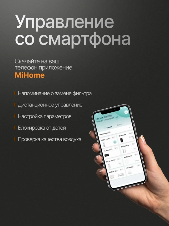 Очиститель воздуха Xiaomi Smart Air Purifier 4 Lite, умный очиститель, 43 м²