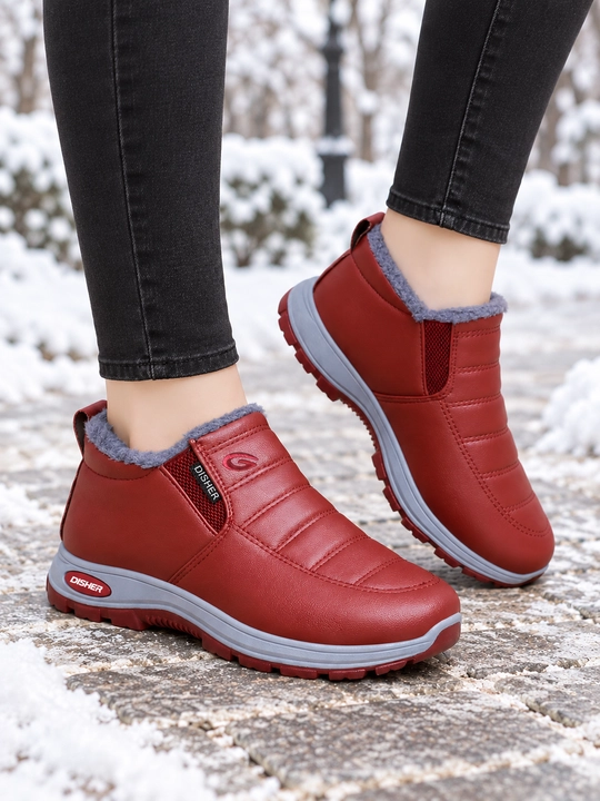 Ботинки женские DISHER Snowbloom, утеплённые, без шнурков, 36–43
