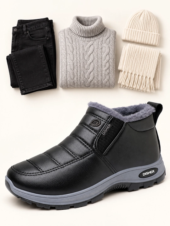 Ботинки женские DISHER Snowbloom, утеплённые, без шнурков, 36–43