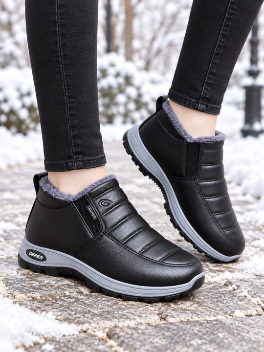 Ботинки женские DISHER Snowbloom, утеплённые, без шнурков, 36–43