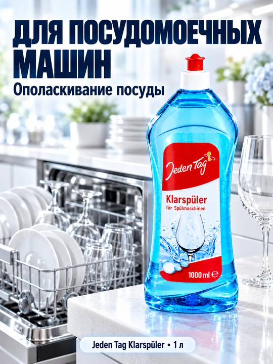 Ополаскиватель для посудомоечной машины Klarspüler Jeden Tag, 1 л