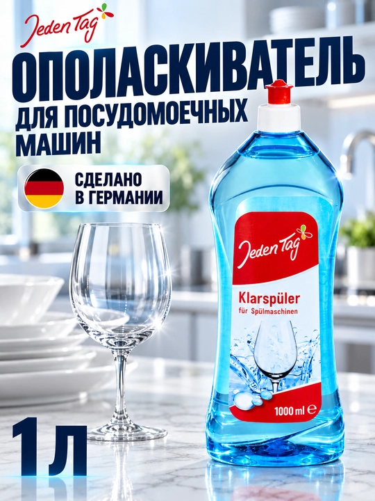 Ополаскиватель для посудомоечной машины Klarspüler Jeden Tag, 1 л - 
