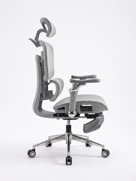 Ergonomik ofis kreslosi, to‘rli suyanchiqli, 120 kg gacha yuk ko‘taradigan, sozlanadigan