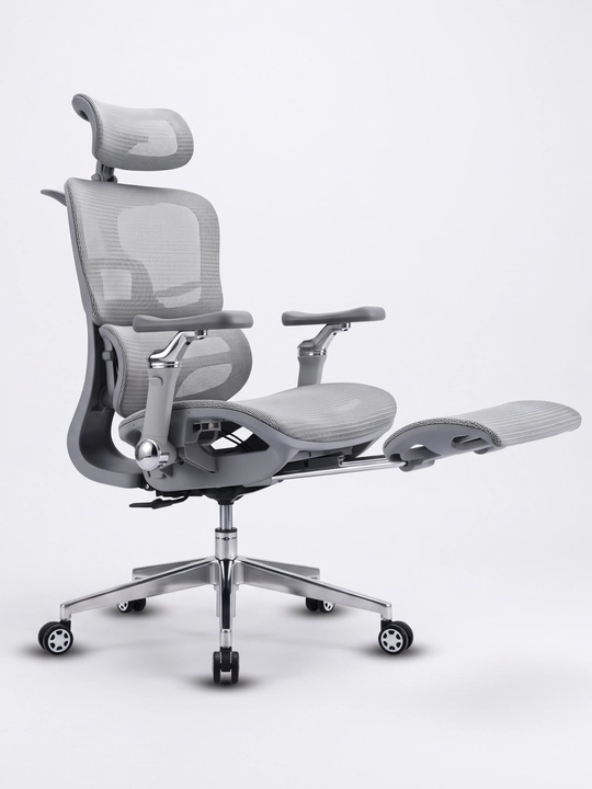 Ergonomik ofis kreslosi, to‘rli suyanchiqli, 120 kg gacha yuk ko‘taradigan, sozlanadigan