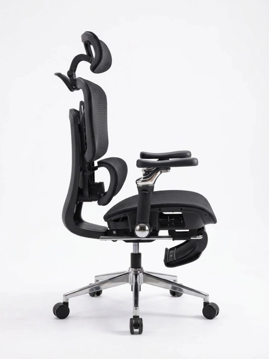 Ergonomik ofis kreslosi, to‘rli suyanchiqli, 120 kg gacha yuk ko‘taradigan, sozlanadigan