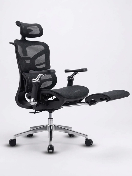 Ergonomik ofis kreslosi, to‘rli suyanchiqli, 120 kg gacha yuk ko‘taradigan, sozlanadigan