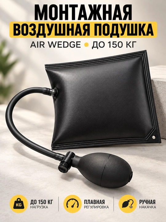 Монтажная воздушная подушка AIR WEDGE с ручным насосом, нагрузка до 150 кг - 