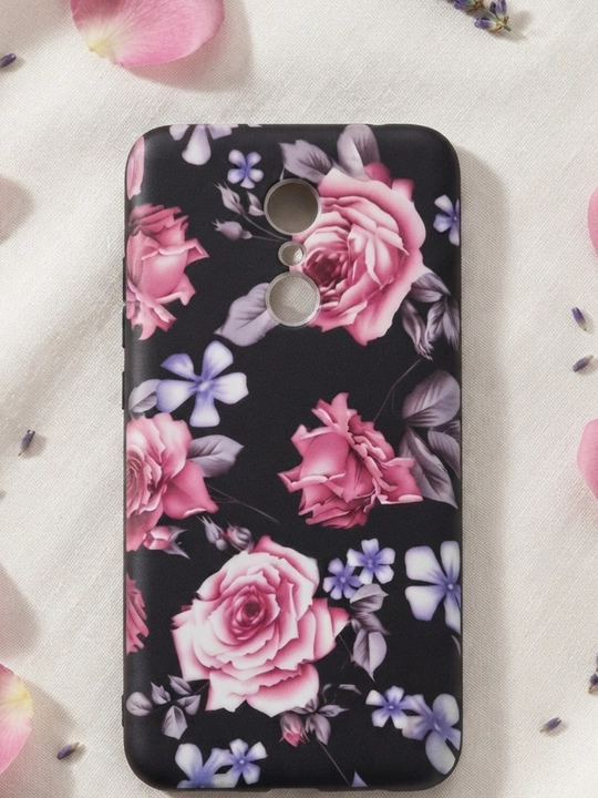 Redmi 5 Plus uchun gul naqshli himoya g‘ilofi