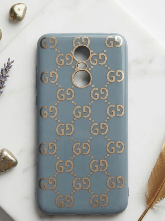 Redmi 5 Plus uchun naqshli himoya g‘ilofi — ko‘k-kulrang