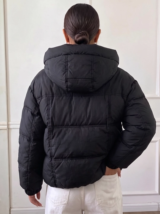 Ayollar va qizlar uchun qishki issiq kapyushonli kurtka, momiq - UNCHA STORE