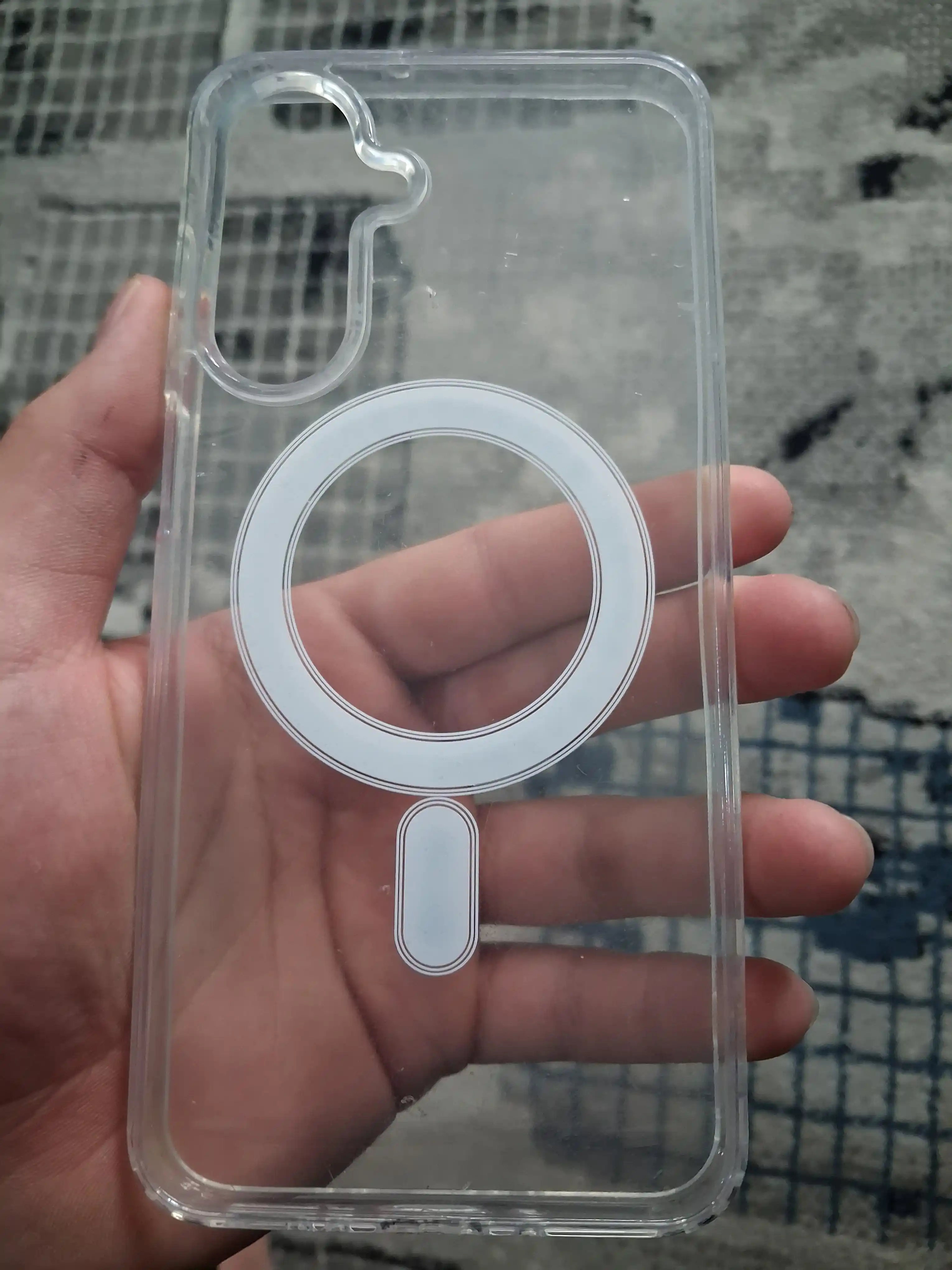 Samsung A14 dan S25 Ultra gacha uchun MagSafe shaffof chexol – zarbaga chidamli Clear Case