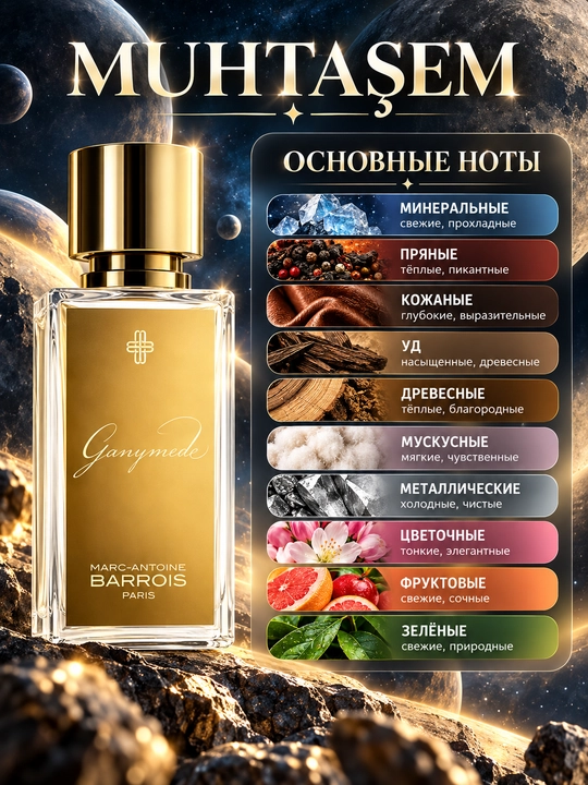 Ganymede moyli parfyumi — erkaklar uchun atir, 10 / 20 / 30 / 50 / 100 ml - 