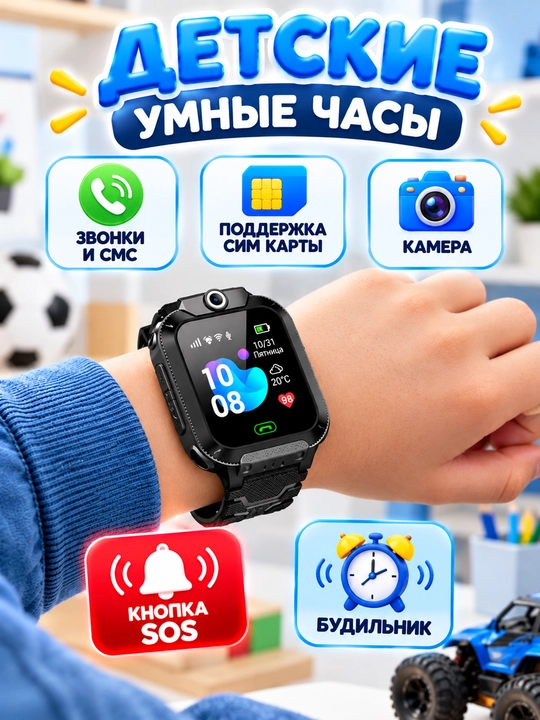 Детские смарт часы работают на SIM карте