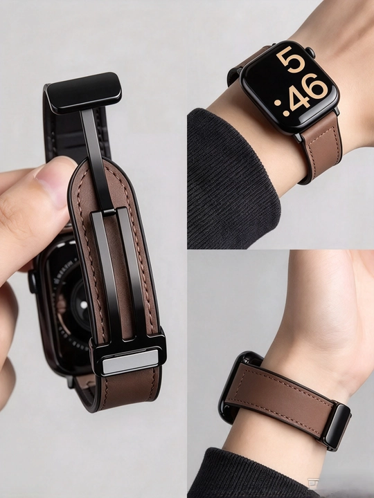 Apple Watch 38–49 mm uchun magnitli charm tasma, biznes uslubi（Faqat tasma)