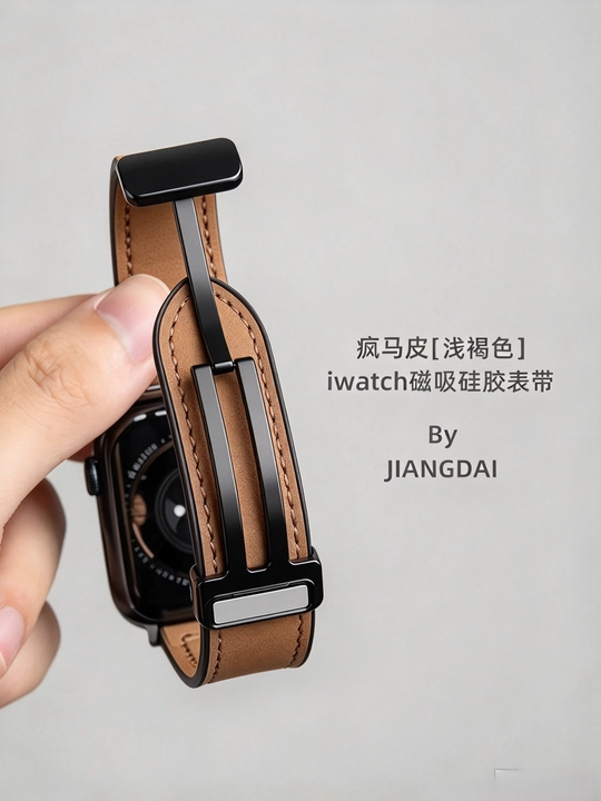 Apple Watch 38–49 mm uchun magnitli charm tasma, biznes uslubi（Faqat tasma)