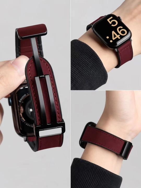 Apple Watch 38–49 mm uchun magnitli charm tasma, biznes uslubi（Faqat tasma)