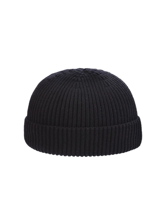 Erkaklar uchun to‘qilgan beanie shapka, issiq yumshoq qishki bosh kiyim