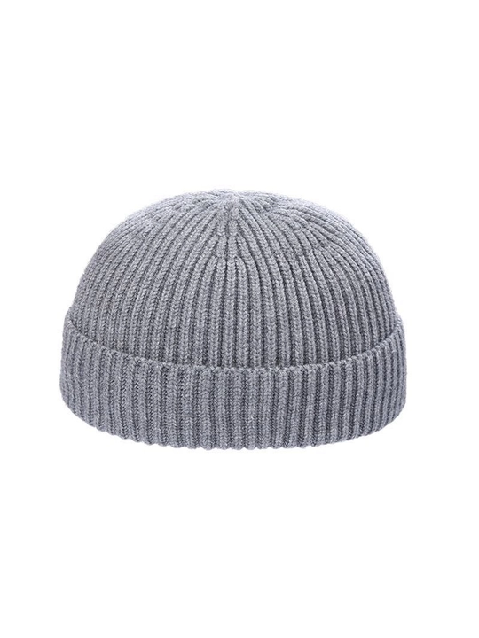 Erkaklar uchun to‘qilgan beanie shapka, issiq yumshoq qishki bosh kiyim