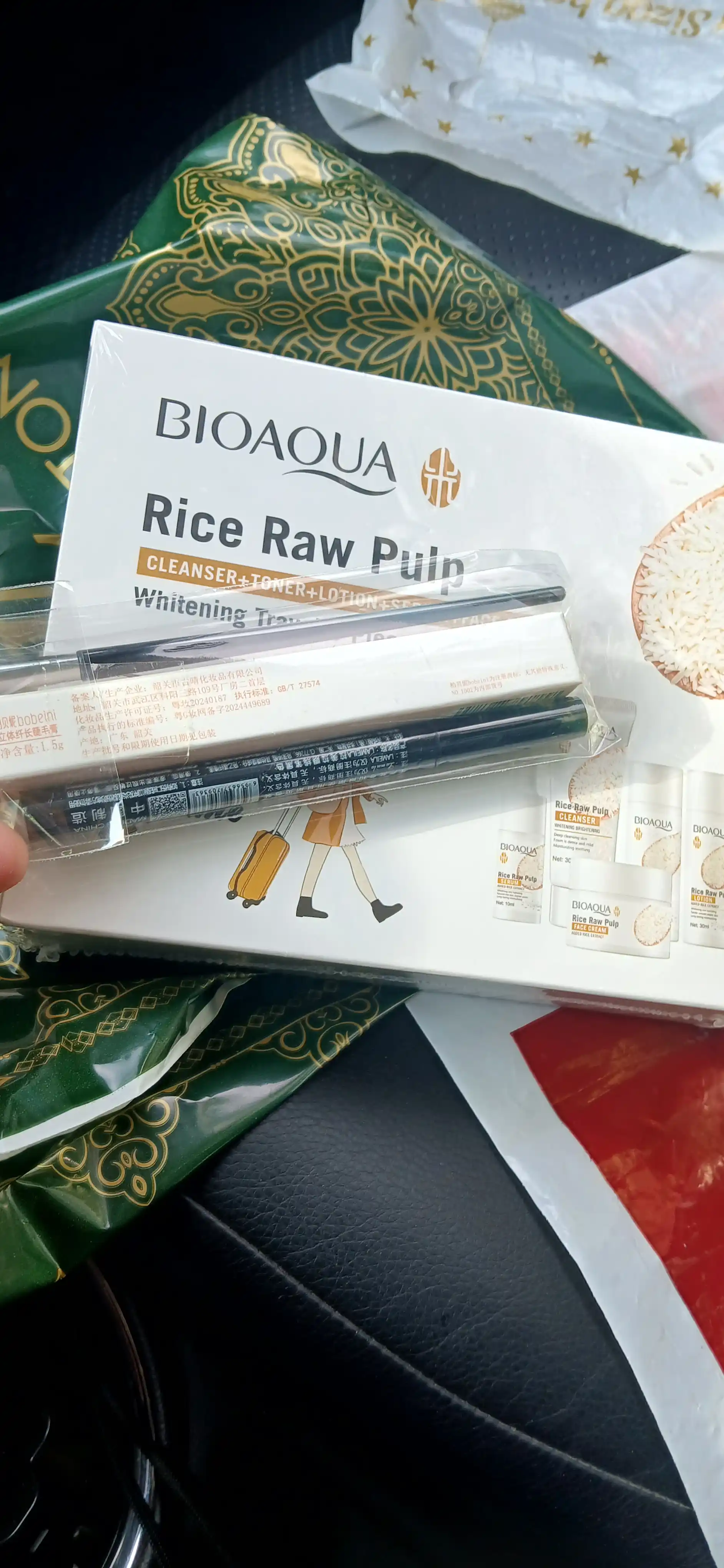 Gialuron kislotali, terini yoshartirish uchun BIOAQUA kosmetik sovg‘a to‘plami