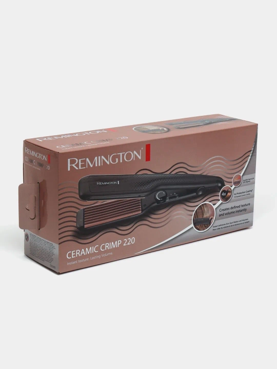 Щипцы-гофре Remington S3580 Ceramic Crimp 220, стайлер для волос, до 220°C - 