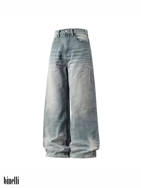 ETHER keng baggi jinsi shimlari, erkaklar, ayollar, o‘smirlar uchun, S-XL o‘lchamlarda