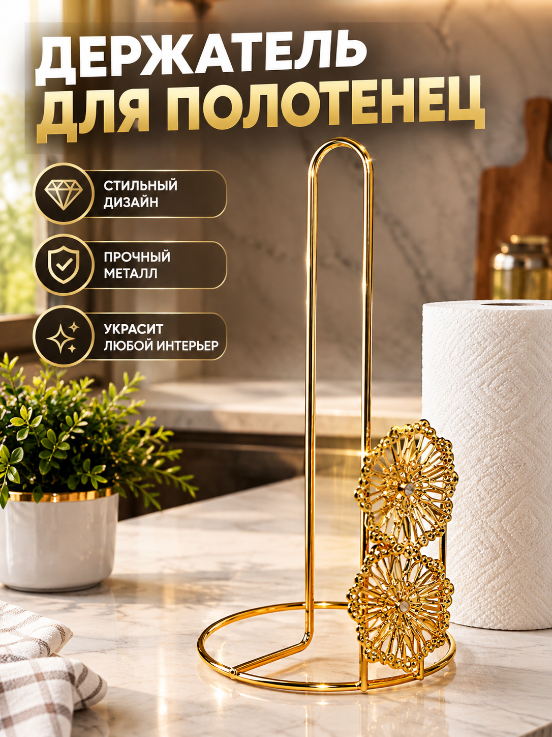 Qog‘oz sochiqlar uchun ushlagich, sochiqlar uchun metall taglik salfetka ushlagich