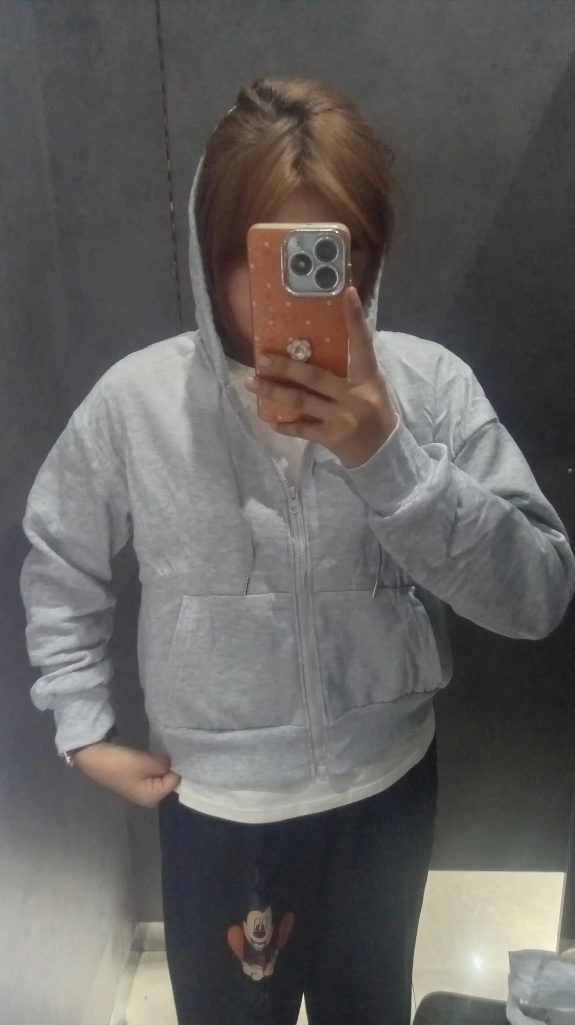 Ayollar uchun qisqa zip-xudi Cropped Hoodie, kapyushonli, kundalik oversize kofta