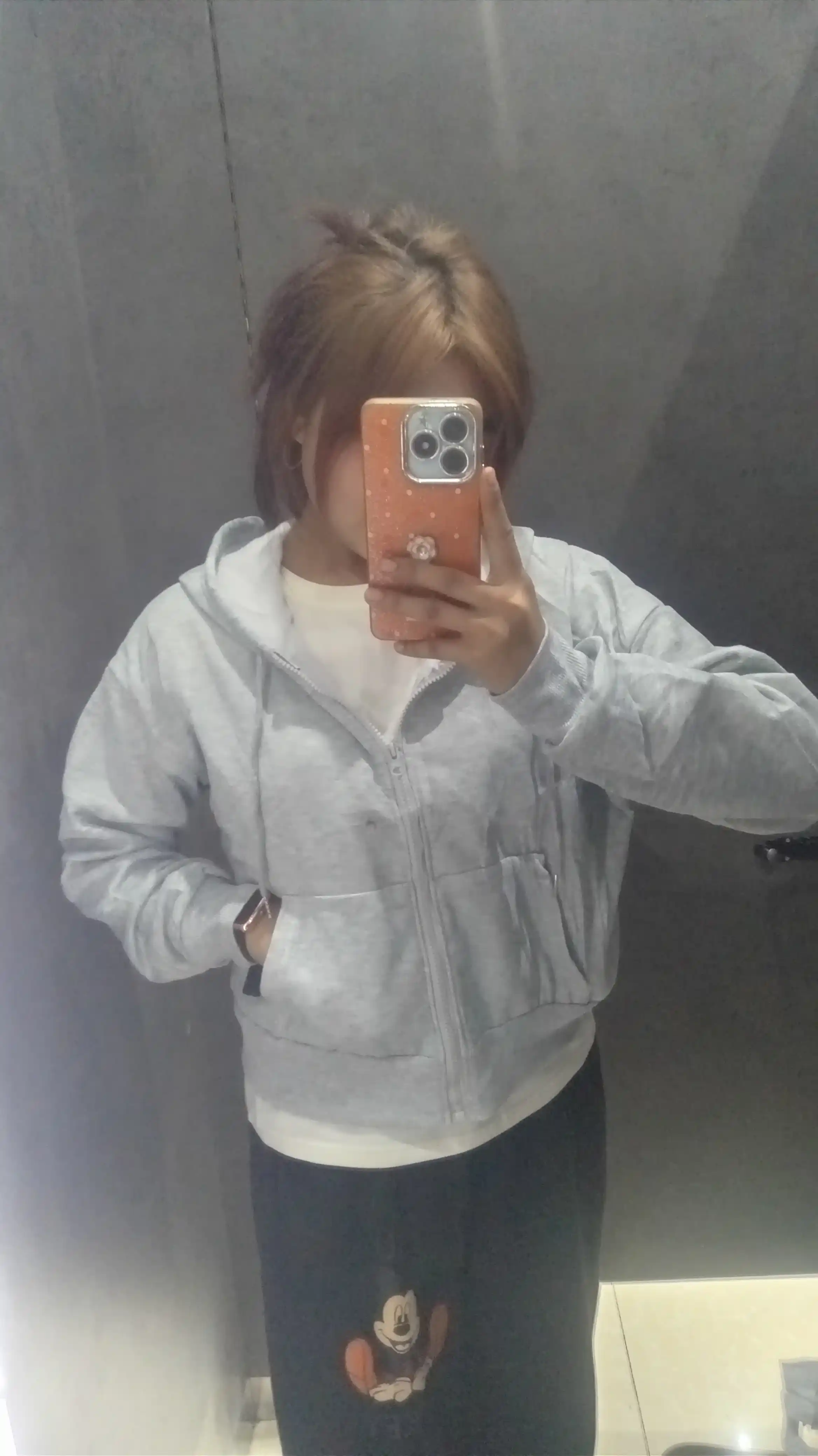 Ayollar uchun qisqa zip-xudi Cropped Hoodie, kapyushonli, kundalik oversize kofta