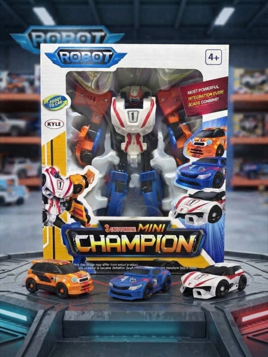 «Mini Champion» transformer-roboti (3 tasi 1 da, Kyle) - 