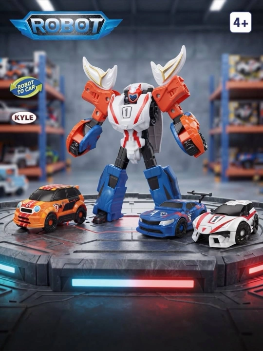 «Mini Champion» transformer-roboti (3 tasi 1 da, Kyle)