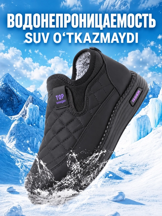 Qishki ayollar sliplonlari DISHER ChillStep, issiq va qulay, 1 o‘lcham katta oling