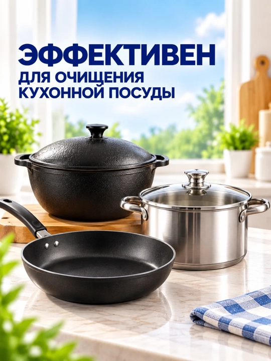 Wallner “Yaltiragan qozon” – yog', kuygan qatlam va tutunga qarshi vosita, 600 ml