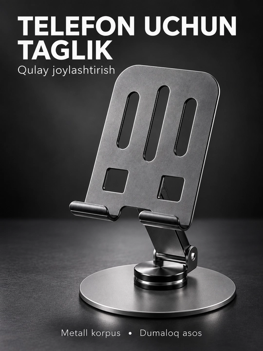 Avtomobil uchun universal telefon ushlagich, telefon tagligi - 