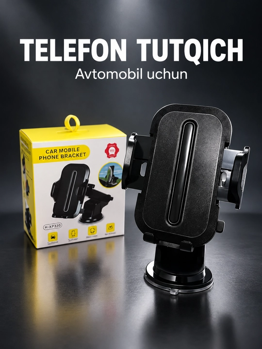 Avtomobil uchun universal telefon ushlagich, telefon tagligi - 
