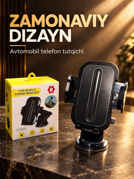 Avtomobil uchun universal telefon ushlagich, telefon tagligi