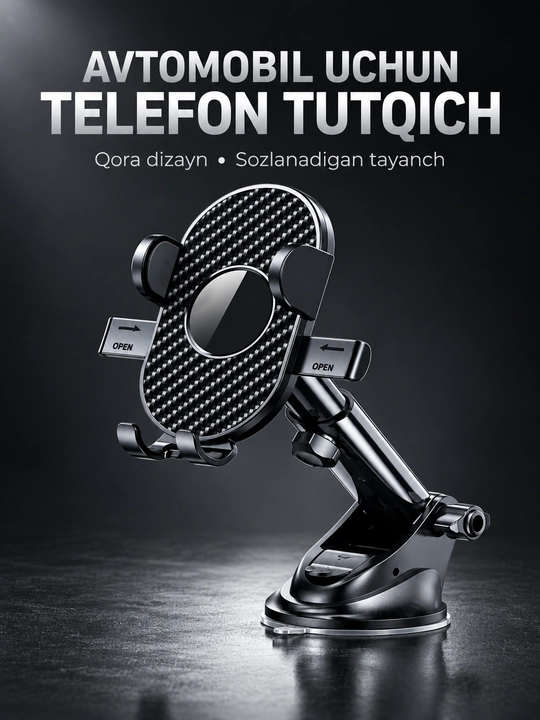 Avtomobil uchun universal telefon ushlagich, telefon tagligi - 