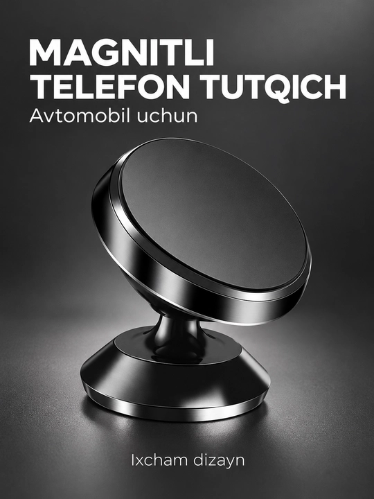 Avtomobil uchun universal telefon ushlagich, telefon tagligi