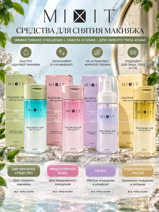 Hyaluronic Acid Двухфазное средство для снятия макияжа, 150 мл