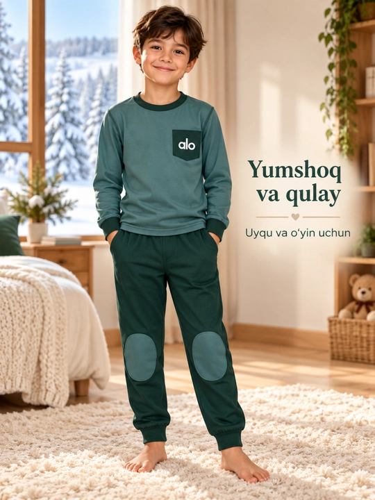 4 - 10 yoshgacha bo‘lgan o‘g‘il va qizlar uchun pijamalar, uy kiyimlari va uyqu kiyimlari - 