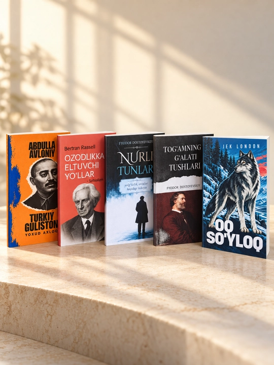 5 turdagi bestseller kitoblar