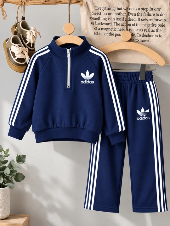 O'g'il bolalar va qizlar uchun sport kostyumi, uch qismli, 1-5 yosh