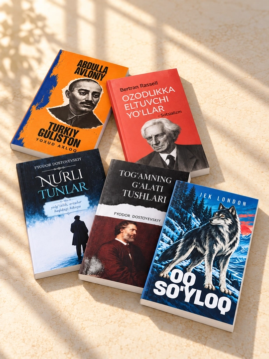 5 turdagi bestseller kitoblar - 