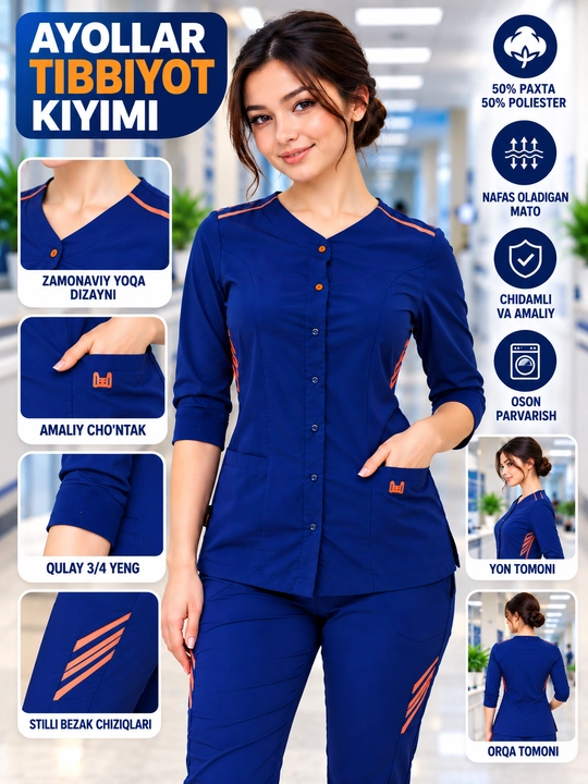 Ayollar uchun tibbiyot kiyimi, tibbiy kostyum