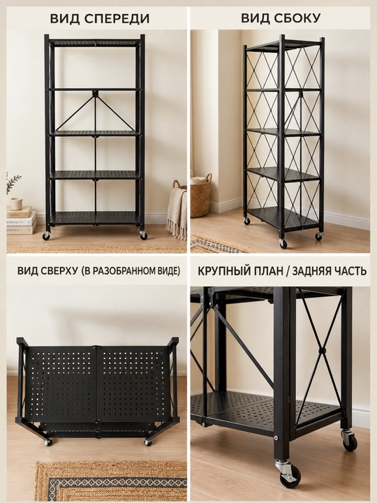 Полка для обуви, 3, 4, 5 ярусов, Quadro 26 x 75 x 71, из стали