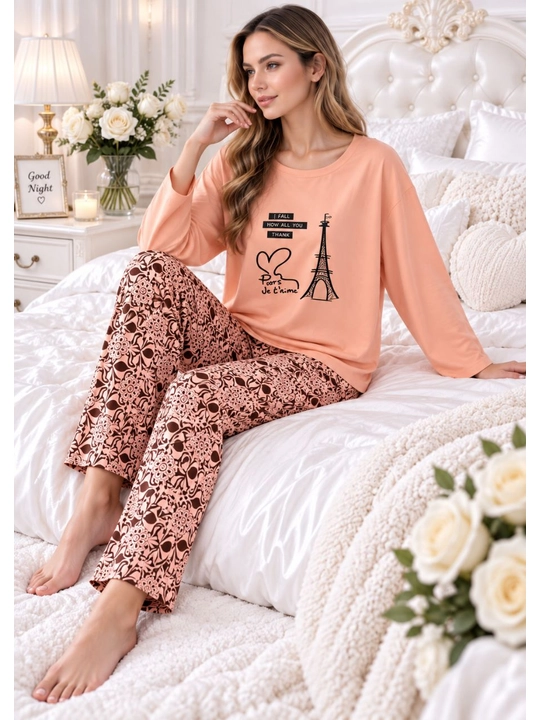 2/1 pijama ayollar va qizlar uchun uy pijamasi ikki qismli qulay kofta va uzun shim 46-50