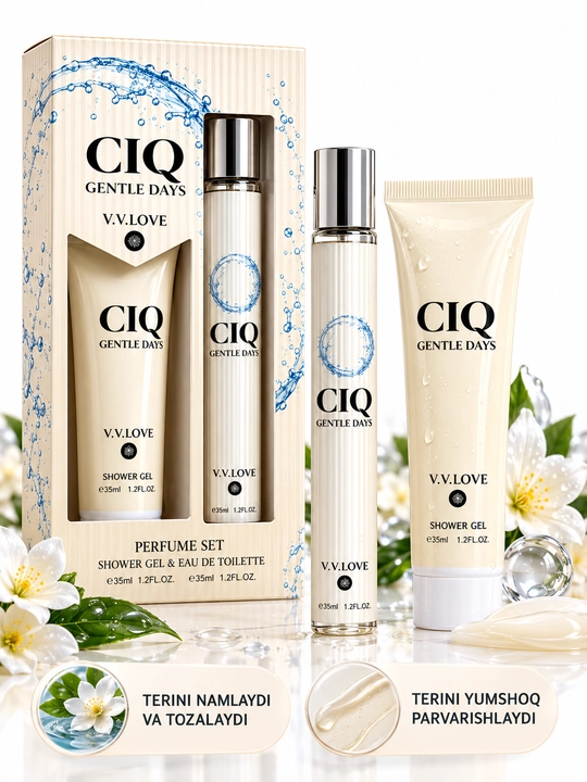 Parfyumeriya to‘plami, ayollar uchun atir va losyonlar sovg‘a to‘plami, 30ml+35ml