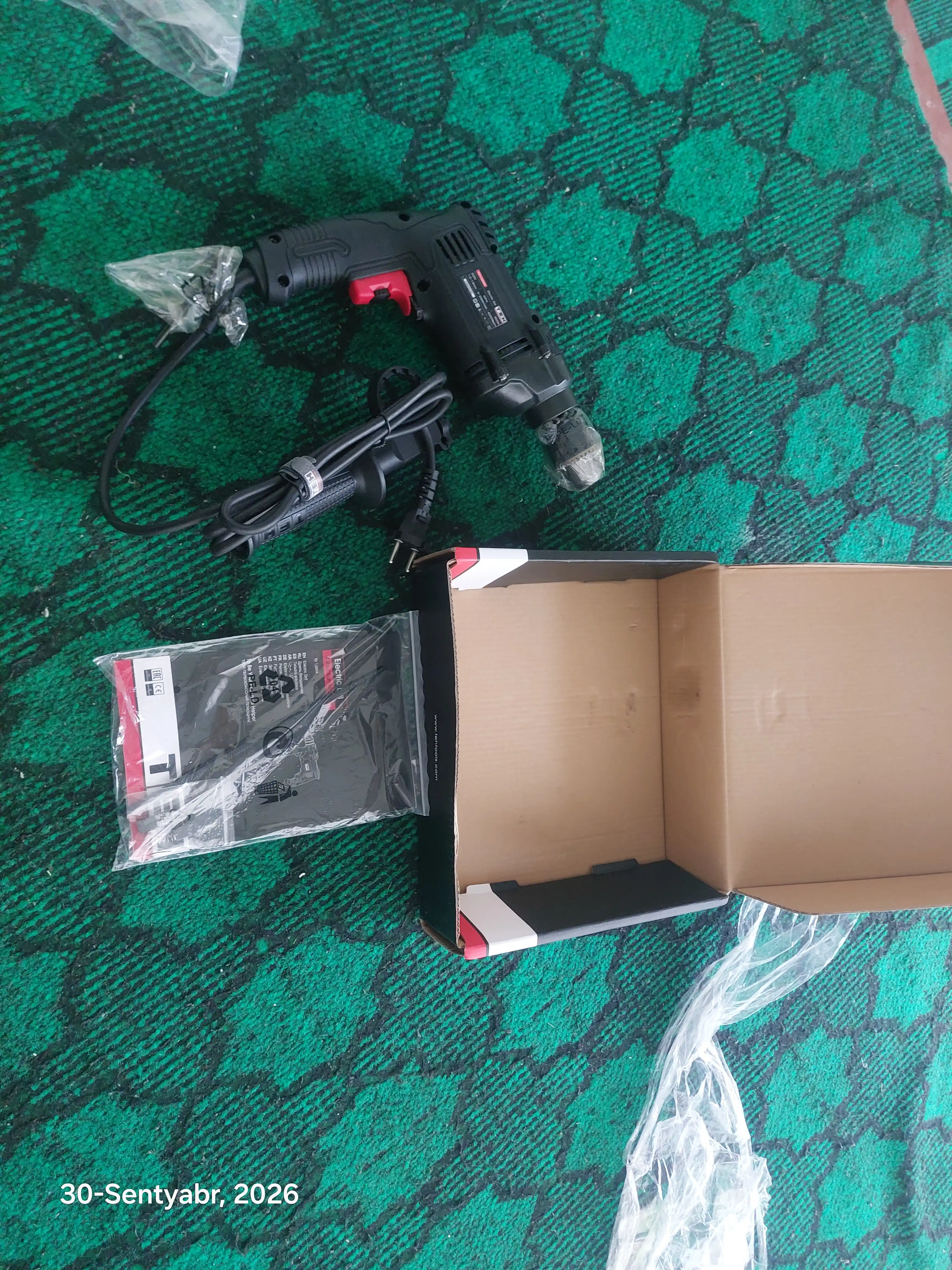 Zarbli drel TEH TD1309A, 850 Vt, 41600 ud/min, 2800 ob/min