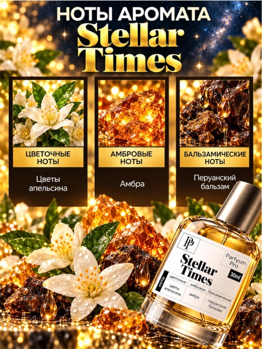 Духи Stellar Times для мужчин и женщин, духи  Stellar Times by Parfyum Pro